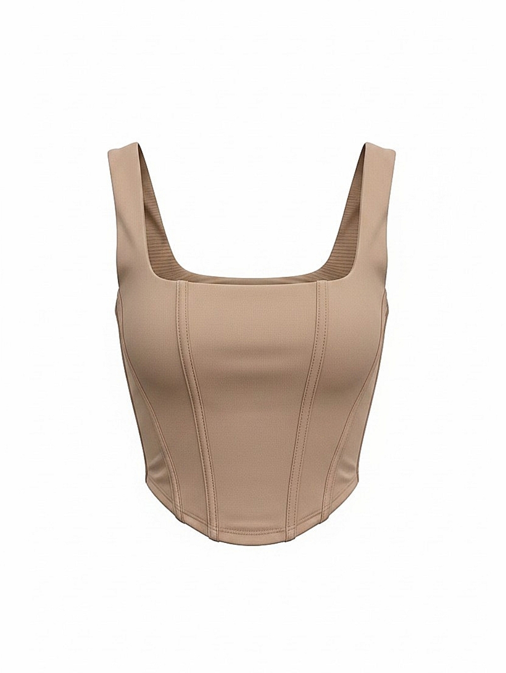 NWT! Fashion Nova Neutral Beige Sculpting Corset Tank Top
